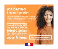 Emploi : JOBDATING #1jeune1solution à Nîmes pour les 18-30 ans