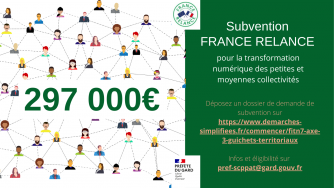 France relance : candidatez pour la transformation numérique de votre collectivité avant le 31/10