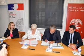 Signature de la convention Dotation Politique de la Ville de Nîmes