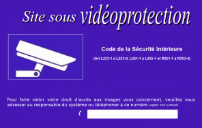 affichage videoprotection